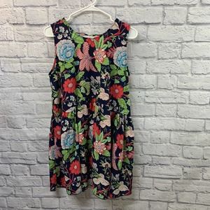 Umgee Blue Floral Sleeveless Sundress Size Medium